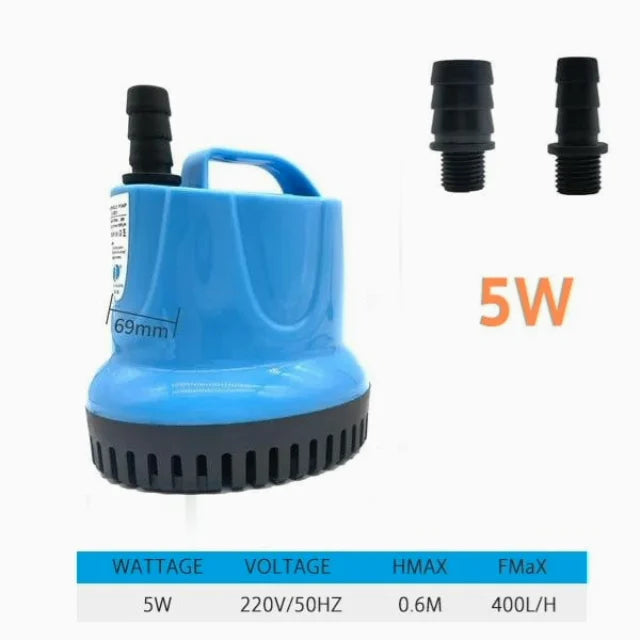 FlowNest | Compacte aquariumwaterpomp – dompelpomp voor aquaria, fonteinen en watercirculatie
