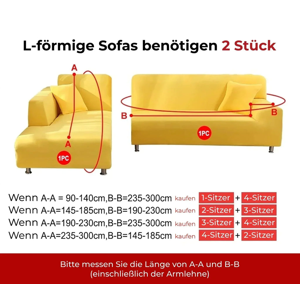 SnugCover | Elastische Fluwelen Bankhoes – Stretch Hoes, Antislip, Zachte Pluche Meubelhoes