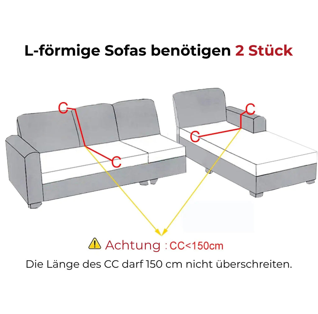 SnugCover | Elastische Fluwelen Bankhoes – Stretch Hoes, Antislip, Zachte Pluche Meubelhoes