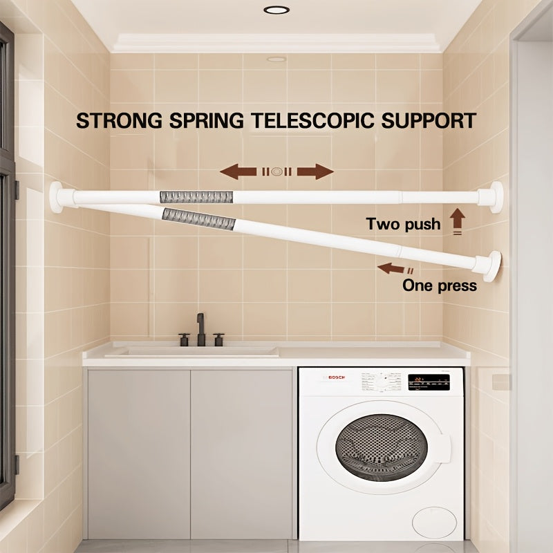 SnapPole | Verstelbare metalen spanstang zonder boren – veerinstallatie, heavy-duty en roestbestendig