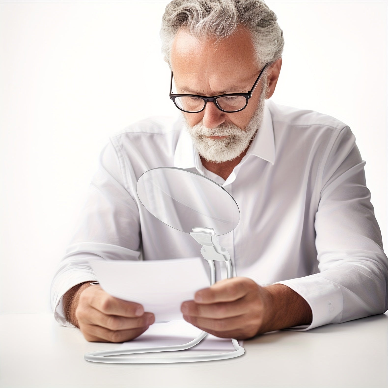 NeckSight | 5X Handsfree nekvergrootglas – Verstelbaar lees- en knutselglas voor senioren