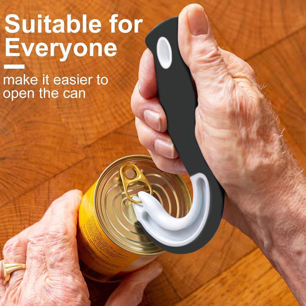 GripCan | Gemakkelijk vast te pakken blikopener met haak – Ergonomische duurzame handmatige blikopener