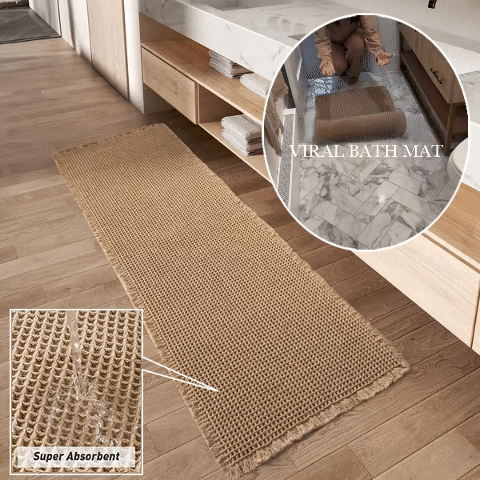 WaffleWeave | Boho Wafel loper tapijt - anti-slip - Wafel Weave bad / keuken gang loper