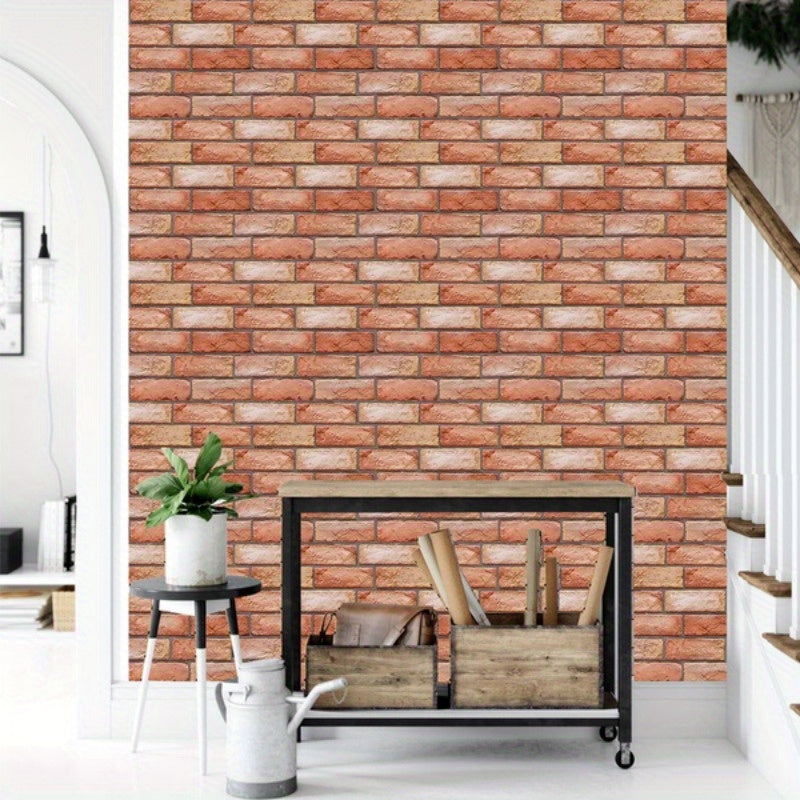 3DBrix | Zelfklevende 3D-bakstenen wandpanelen – waterdicht, decoratieve accentmuren