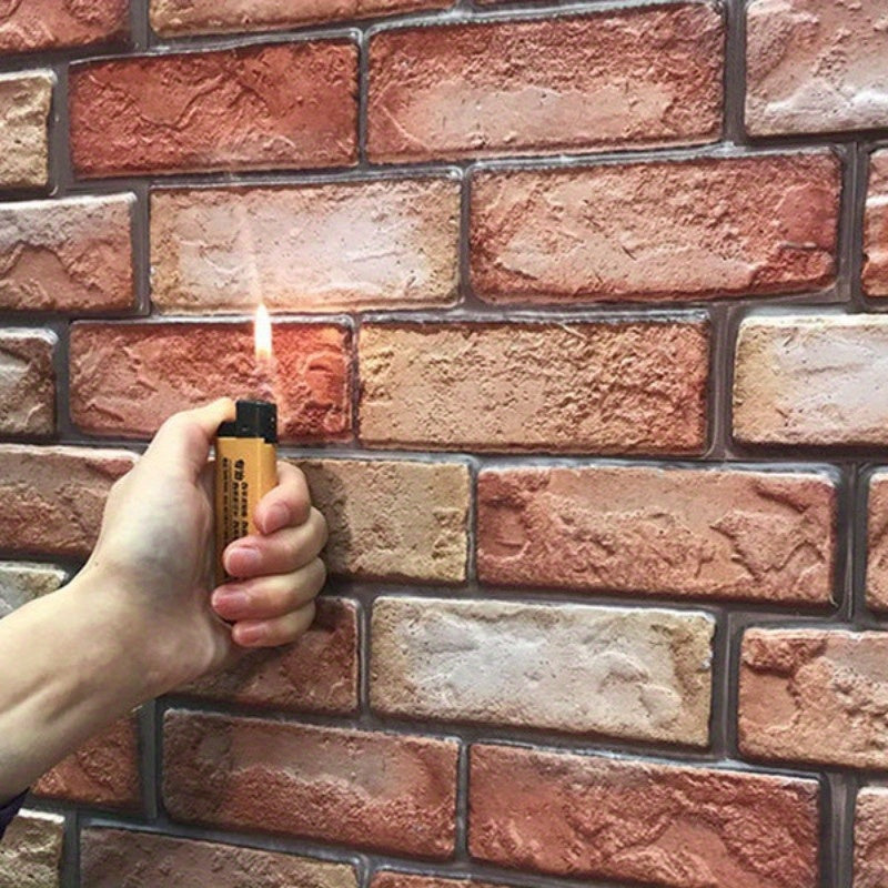 3DBrix | Zelfklevende 3D-bakstenen wandpanelen – waterdicht, decoratieve accentmuren