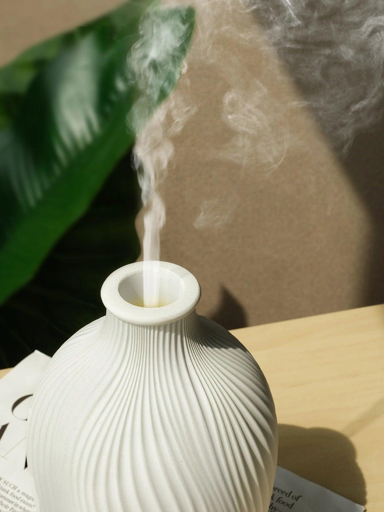 VasoMist | Vaasvormige luchtbevochtiger met aromatherapiefunctie - USB-aangedreven luchtbevochtiger voor thuis en op kantoor