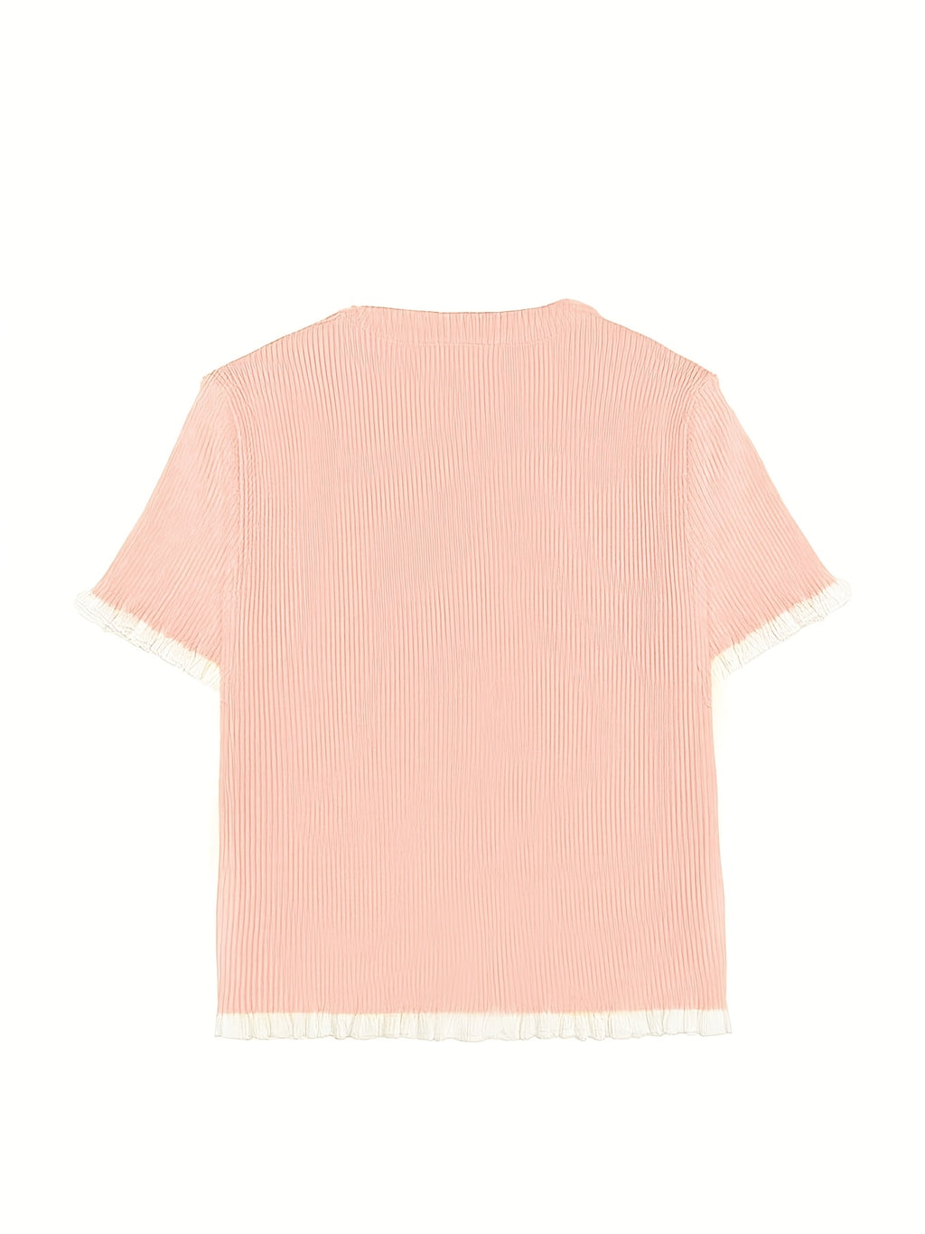 Zafira | Dames Gebreide Top met Knopen – Elegante Casual Korte Mouwen