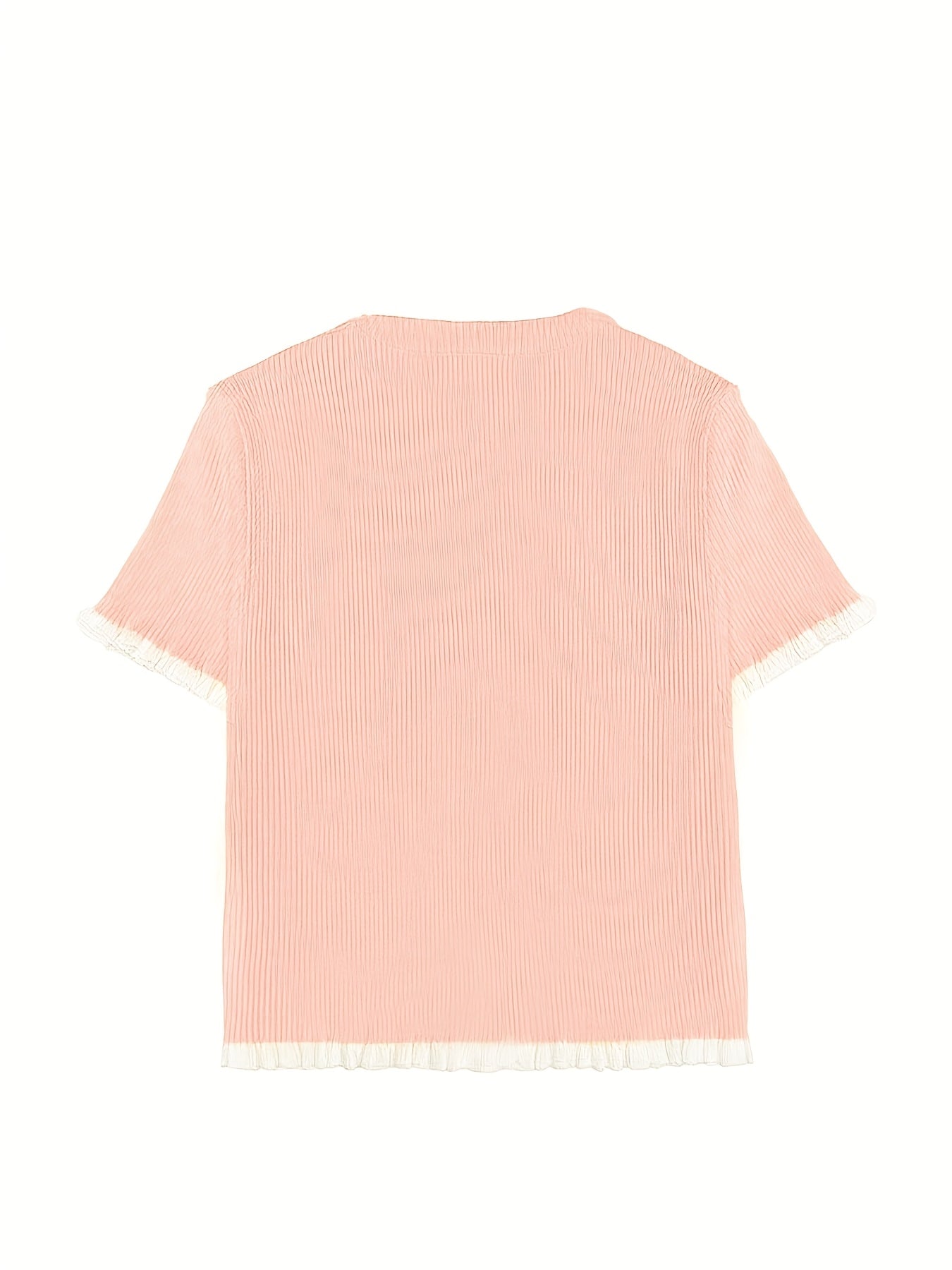 Zafira | Dames Gebreide Top met Knopen – Elegante Casual Korte Mouwen