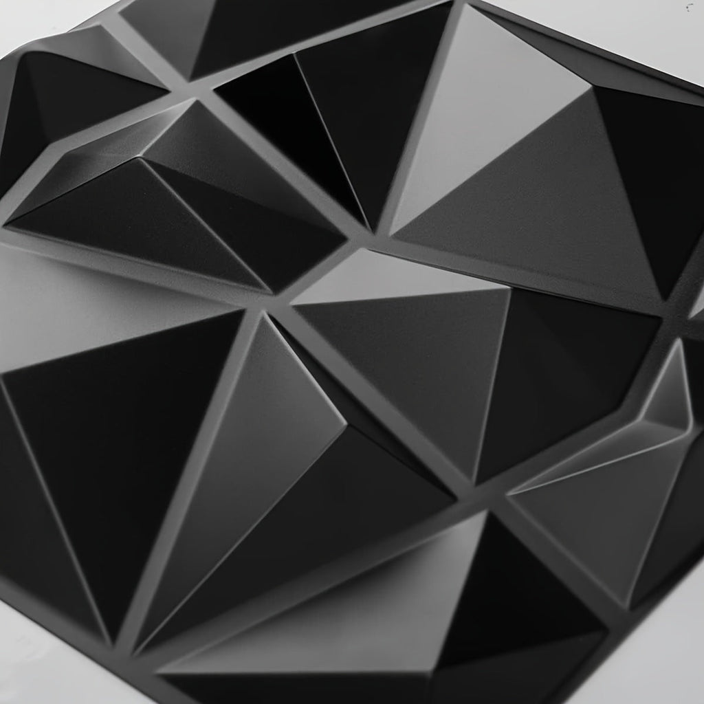 GeoLux | 3D geometrische diamantwandpanelen – zelfklevende, moderne decoratieve panelen voor een stijlvol interieur