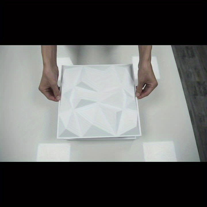 GeoLux | 3D geometrische diamantwandpanelen – zelfklevende, moderne decoratieve panelen voor een stijlvol interieur
