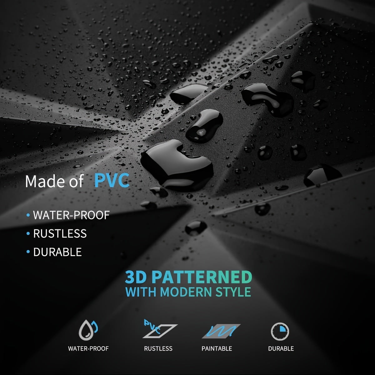 GeoLux | 3D geometrische diamantwandpanelen – zelfklevende, moderne decoratieve panelen voor een stijlvol interieur