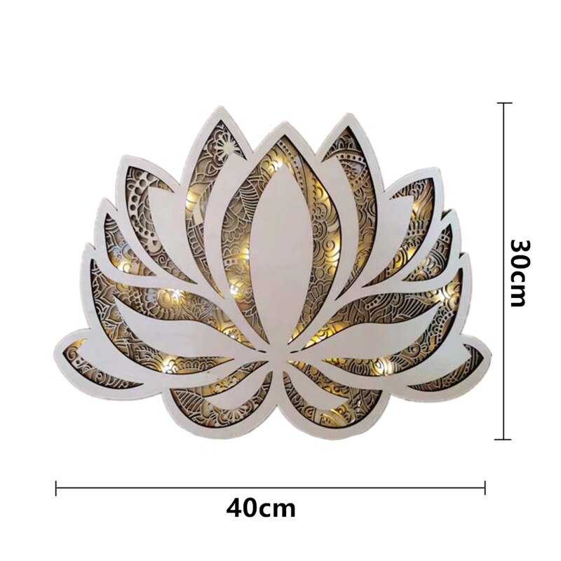 Glowdala | Moderne LED Lotus Mandala Wandlamp - Decoratieve sfeerverlichting