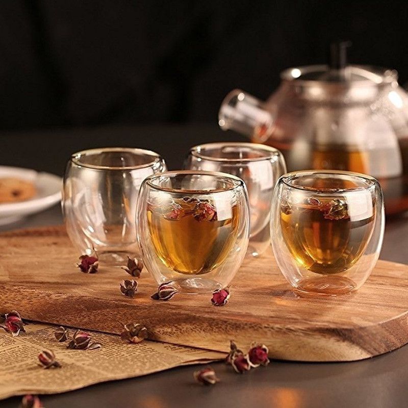 BrewVibe | Dubbelwandige glazen espressokop - hittebestendig borosilicaatglas