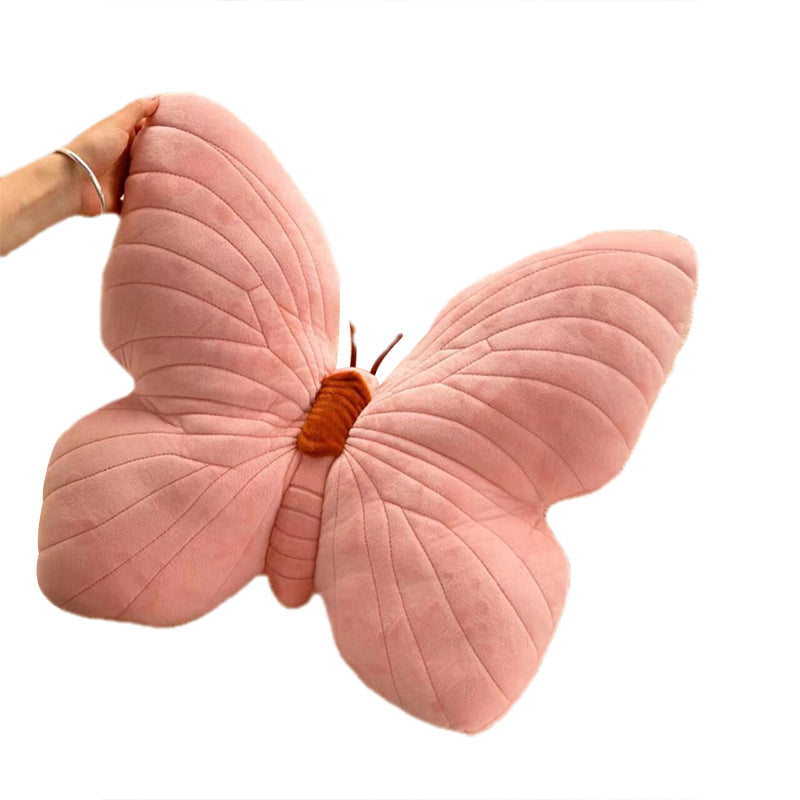 CozyFlutter | Vlinder Pluche Kussen - Zacht Decoratief Sierkussen, Accent Kamer Kinderen & Kinderkamer