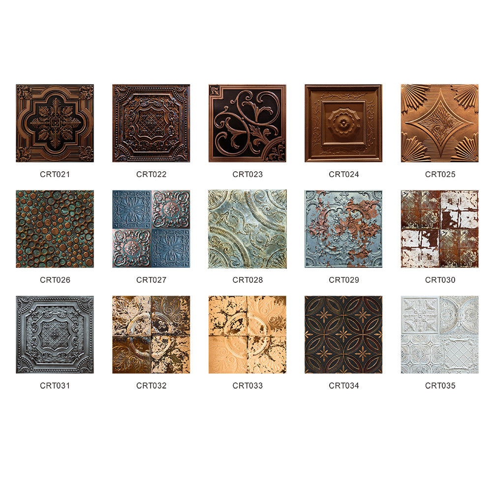 LuxeTile | Glanzend Retro Vintage Patroon Tegels Behang - Zelfklevende PVC Muur & Meubel Sticker