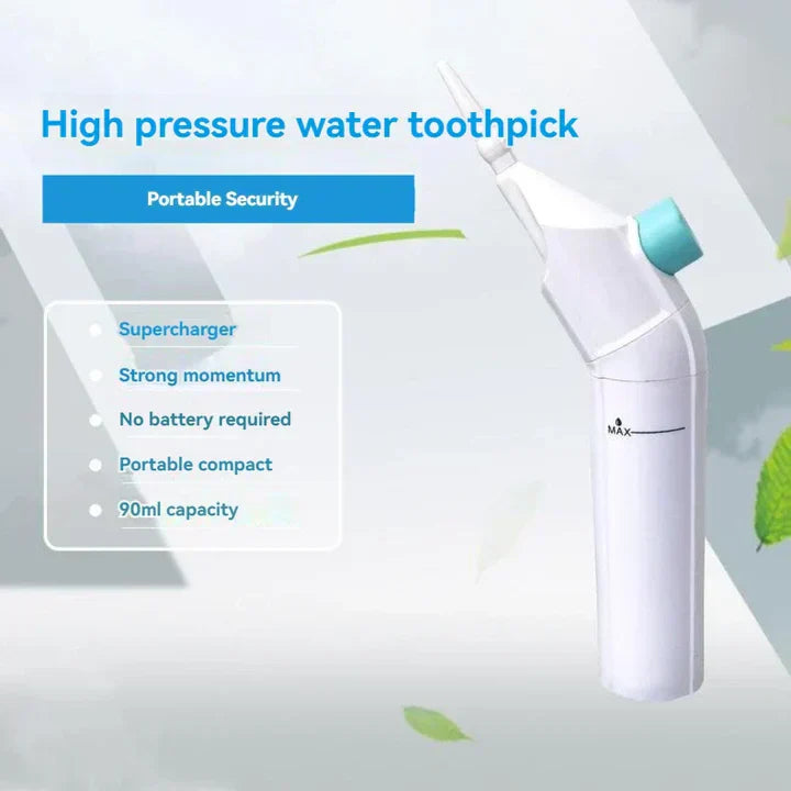 AquaFloss | Draagbare waterflosser – Hogedruk monddouche voor het reinigen van tanden en tandvleesverzorging