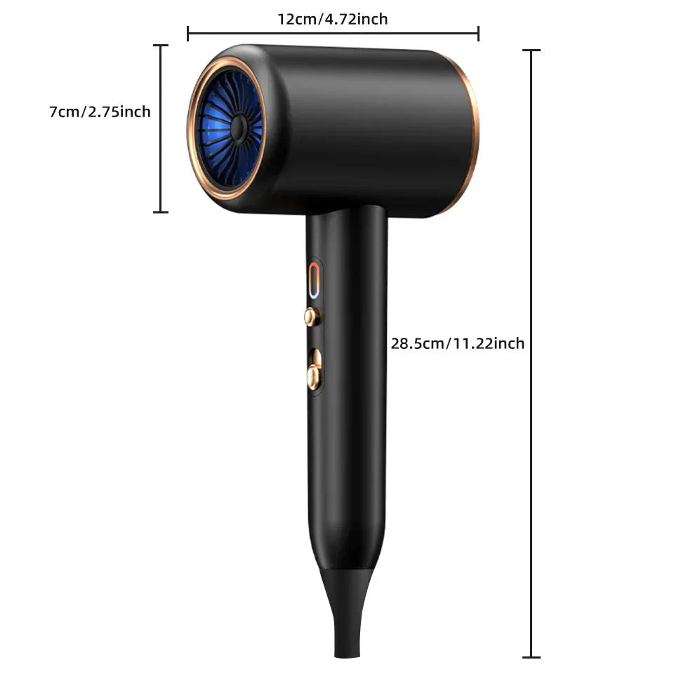 IonBlaze | 2400W Professionele Ionische Haardroger - Warme & Koude Lucht, Pluisvrij Haar