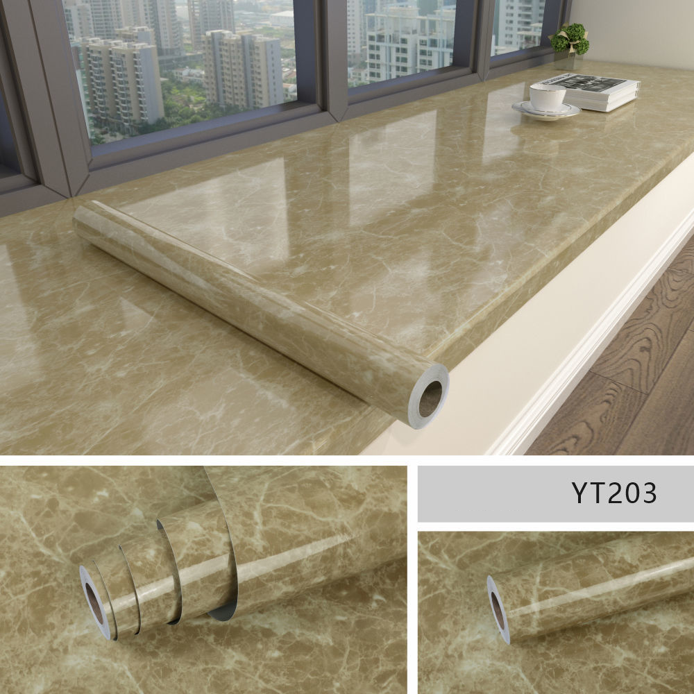 Glossique | Waterdicht Peel-and-Stick Marmer Behang - Zelfklevend Vinyl, Glanzend Marmer Ontwerp
