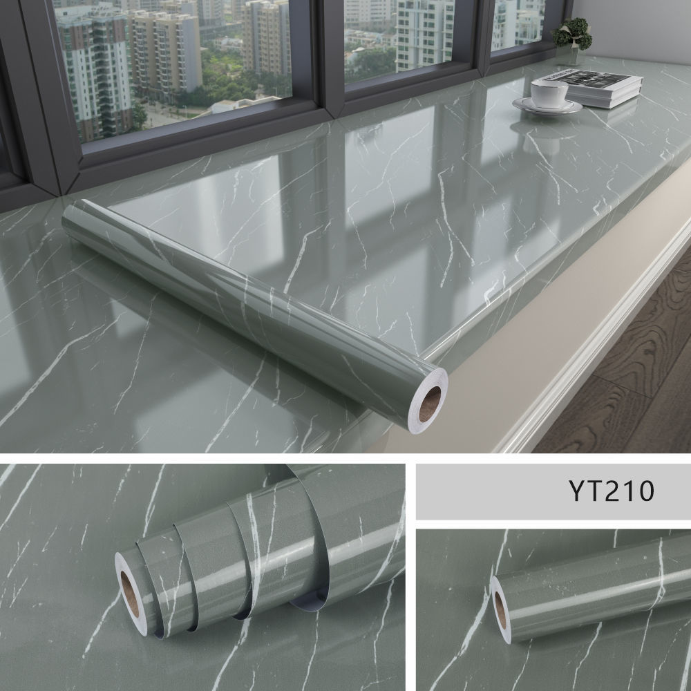 Glossique | Waterdicht Peel-and-Stick Marmer Behang - Zelfklevend Vinyl, Glanzend Marmer Ontwerp