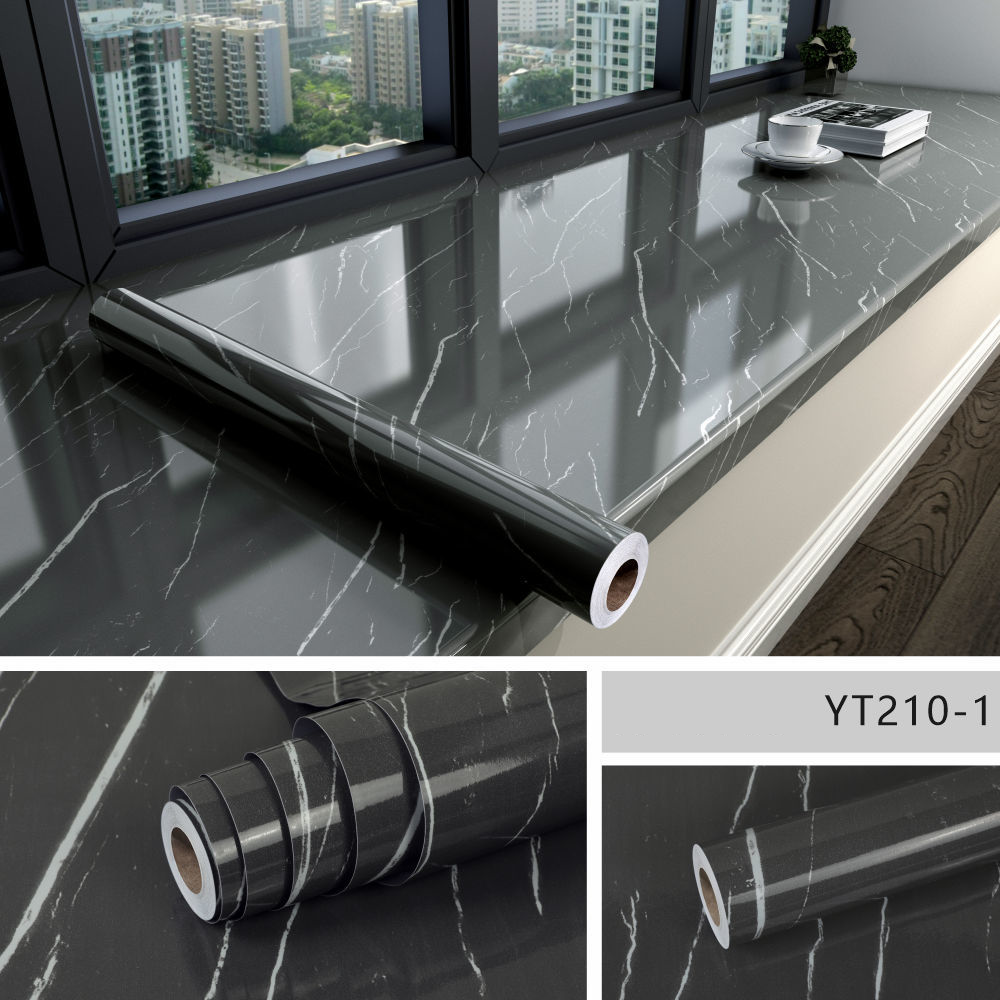 Glossique | Waterdicht Peel-and-Stick Marmer Behang - Zelfklevend Vinyl, Glanzend Marmer Ontwerp