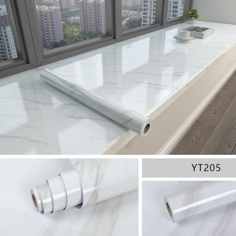 Glossique | Waterdicht Peel-and-Stick Marmer Behang - Zelfklevend Vinyl, Glanzend Marmer Ontwerp