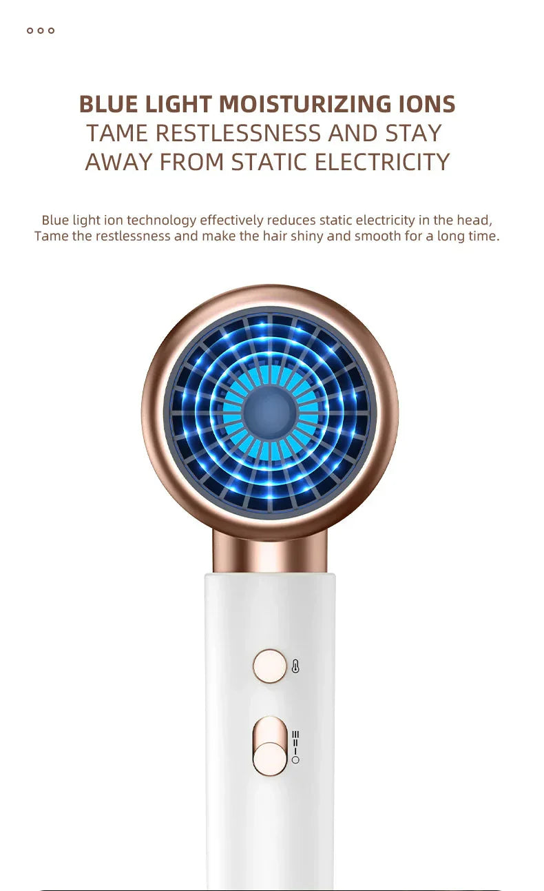 IonBlaze | 2400W Professionele Ionische Haardroger - Warme & Koude Lucht, Pluisvrij Haar
