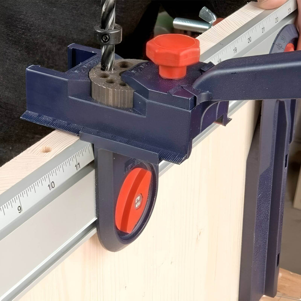 PrecisionPro | Verstelbare boorgeleider voor houten deuvels – Multifunctioneel uitlijnings- en gatpositioneringsgereedschap