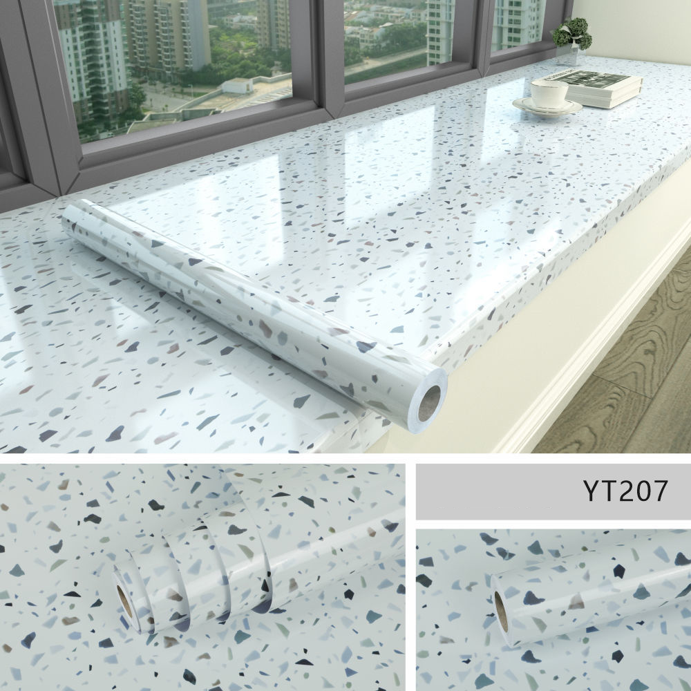 Glossique | Waterdicht Peel-and-Stick Marmer Behang - Zelfklevend Vinyl, Glanzend Marmer Ontwerp