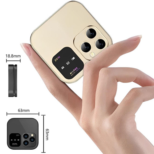 FoldX | Compacte opvouwbare dual-sim-telefoon – HD- en LED-functies