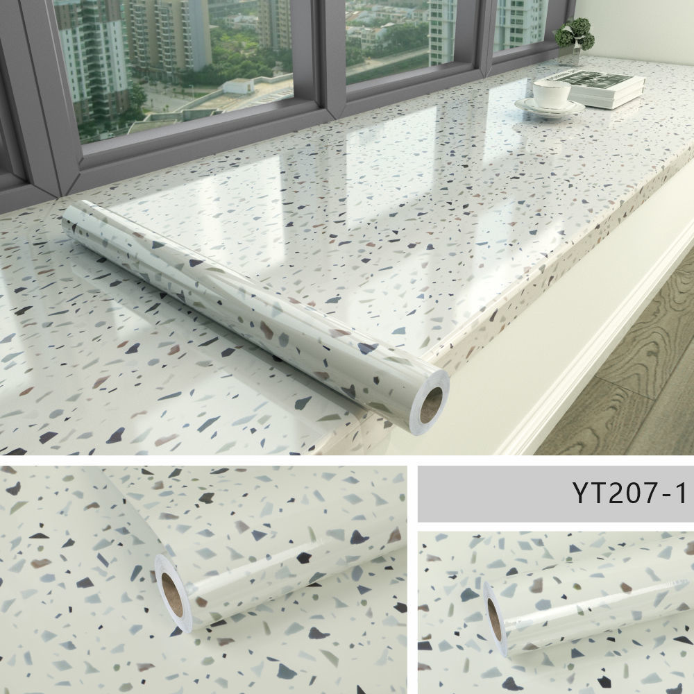 Glossique | Waterdicht Peel-and-Stick Marmer Behang - Zelfklevend Vinyl, Glanzend Marmer Ontwerp