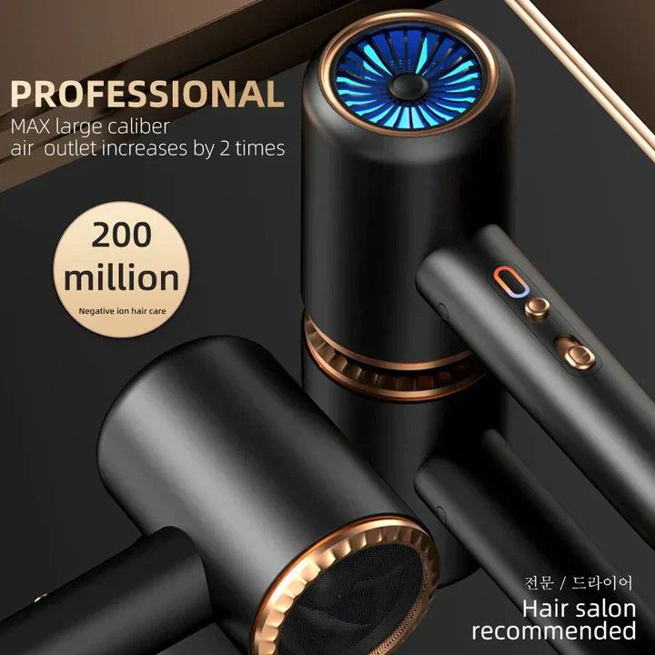 IonBlaze | 2400W Professionele Ionische Haardroger - Warme & Koude Lucht, Pluisvrij Haar