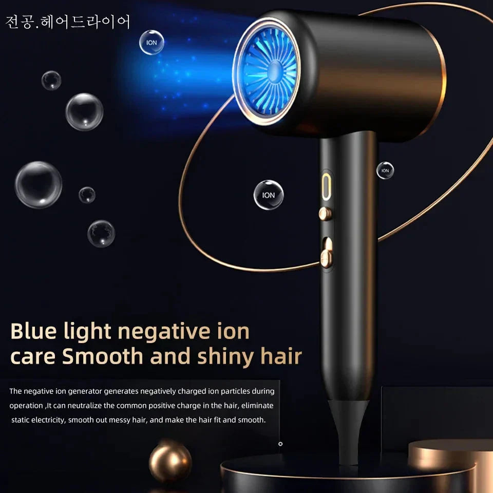 IonBlaze | 2400W Professionele Ionische Haardroger - Warme & Koude Lucht, Pluisvrij Haar