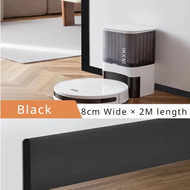TrimFoam | Waterdichte Zelfklevende Plint - Flexibele Schuim Muurbekleding, DIY Decoratie voor Vloeren