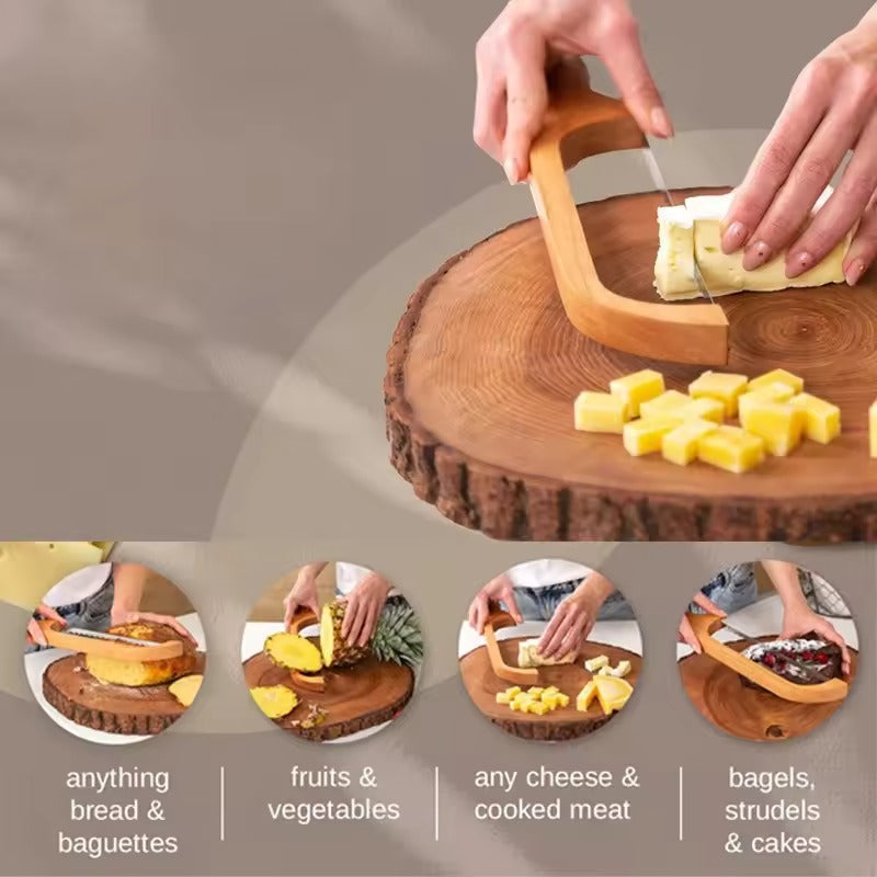 CrustCutter | Broodmes - gekarteld precisiemes voor perfecte plakjes, behoudt broodvorm