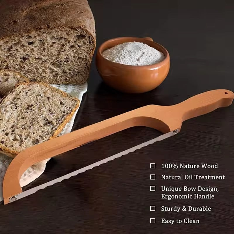 CrustCutter | Broodmes - gekarteld precisiemes voor perfecte plakjes, behoudt broodvorm