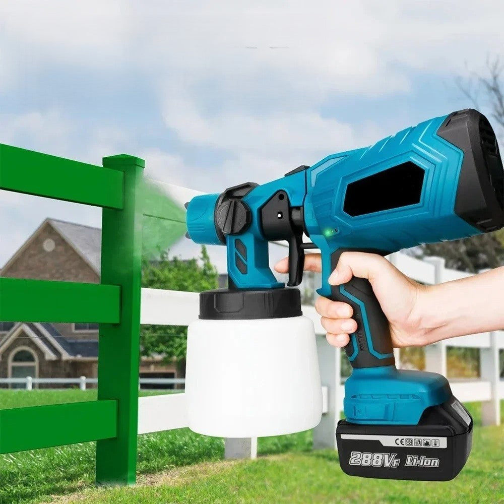 SprayMaster | Snoerloze verfspuit met hoog vermogen voor doe-het-zelfprojecten op alle oppervlakken