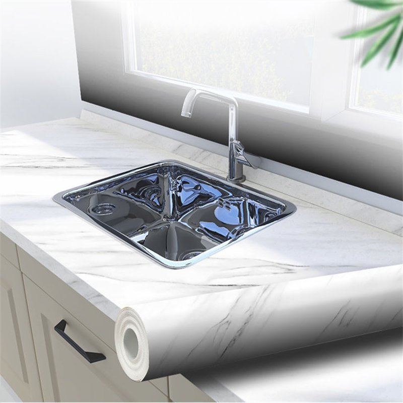 Glossique | Waterdicht Peel-and-Stick Marmer Behang - Zelfklevend Vinyl, Glanzend Marmer Ontwerp