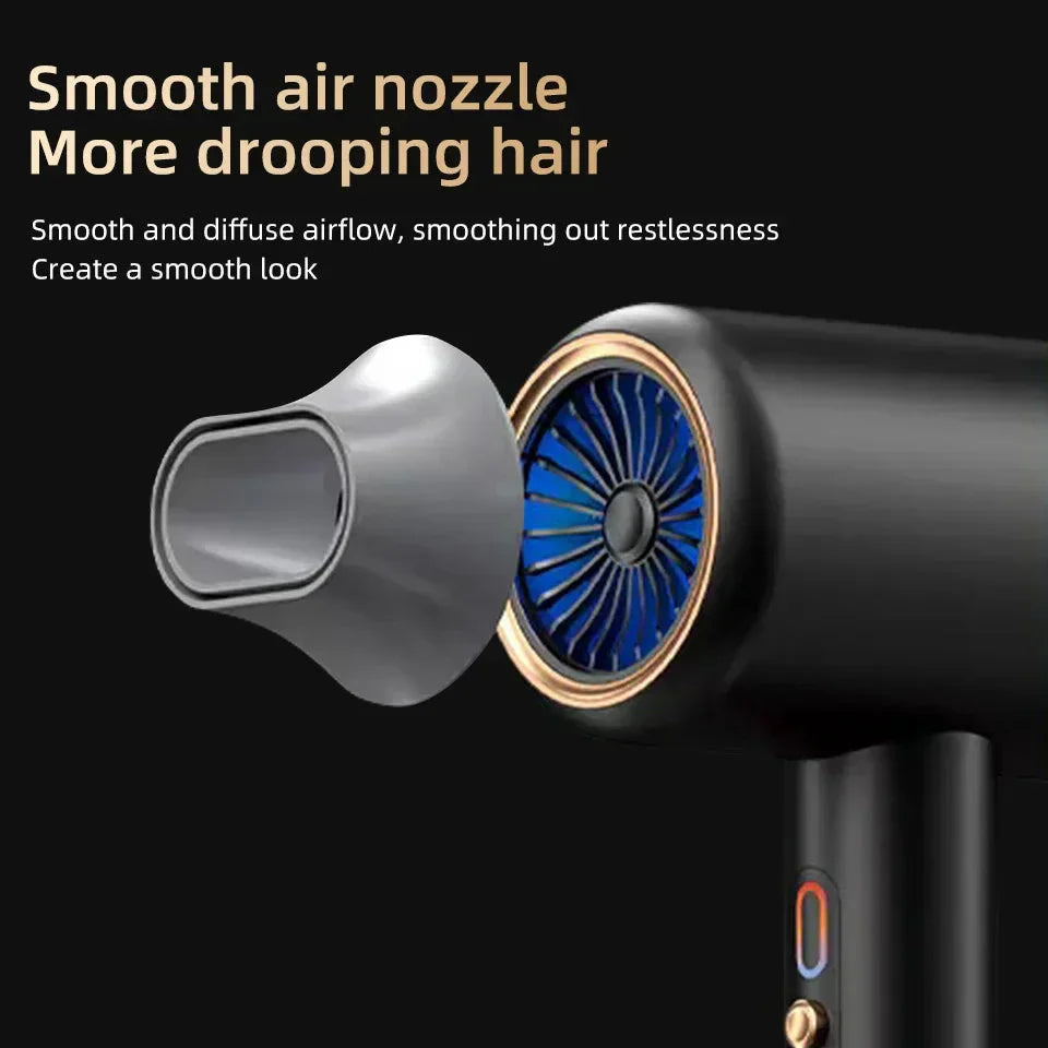IonBlaze | 2400W Professionele Ionische Haardroger - Warme & Koude Lucht, Pluisvrij Haar