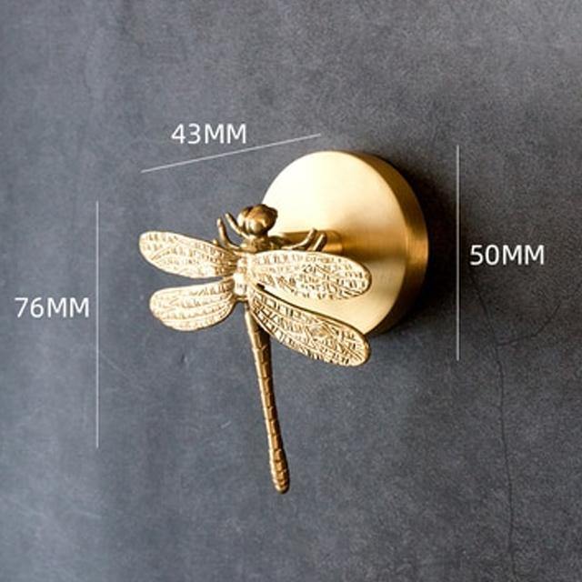 WildHang | Messing Animal Kapstokhaken - Decoratieve Muurhaken met Gouden Accent