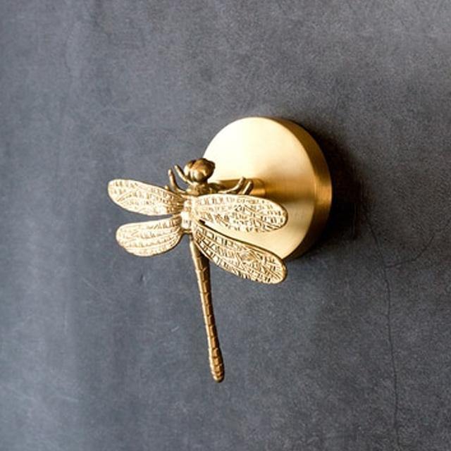 WildHang | Messing Animal Kapstokhaken - Decoratieve Muurhaken met Gouden Accent