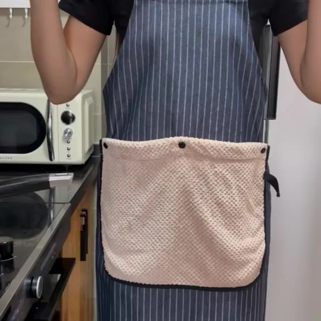 Apronix | Premium afneembare keukendoekschort – dik, absorberend, unisex voor koken, bakken en grillen