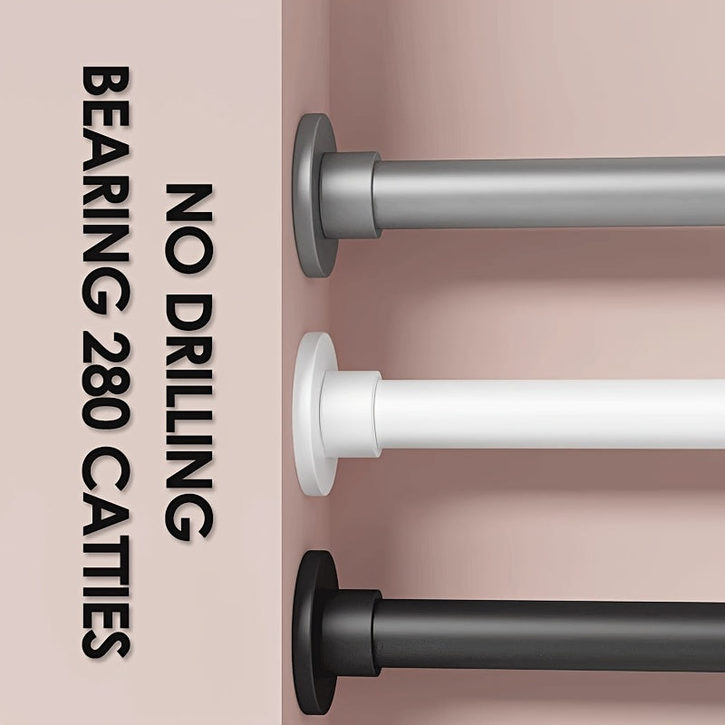 SnapPole | Verstelbare metalen spanstang zonder boren – veerinstallatie, heavy-duty en roestbestendig