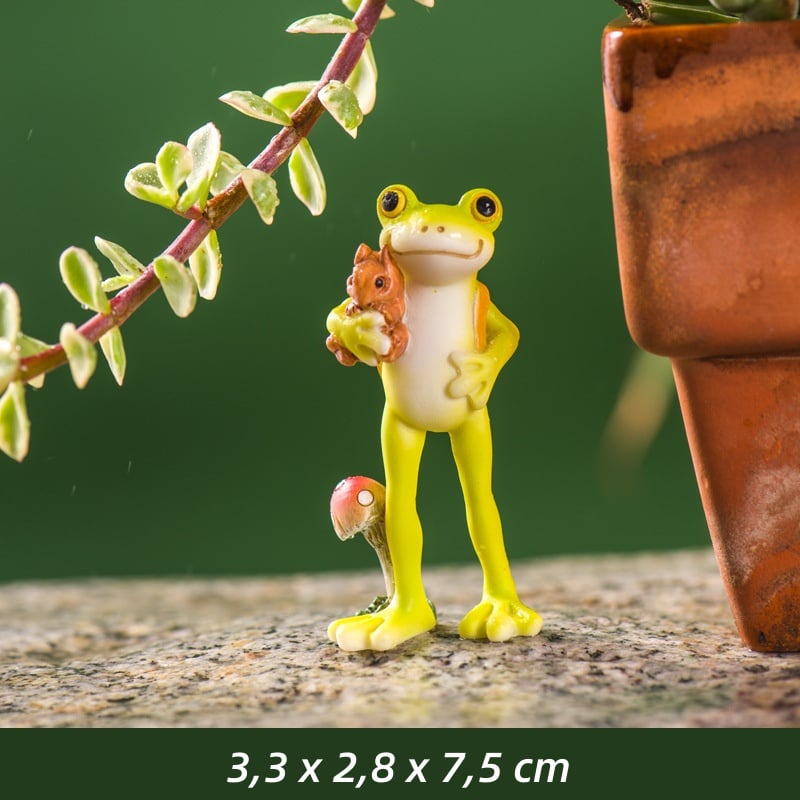 FroggySip | Hars Drinkende Kikker Plant Pot Hanger Beeldje - Tuindecoratie, Binnen Buiten Plantenbak Toebehoren