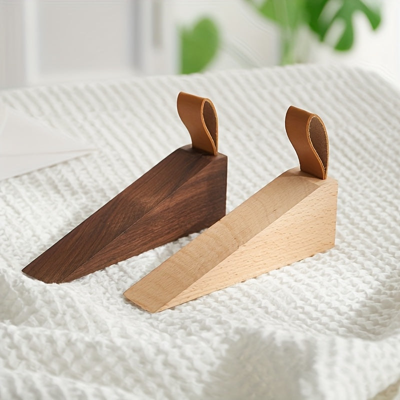 NordPlug | Massief houten deurstopper - Scandinavische anti-botswig
