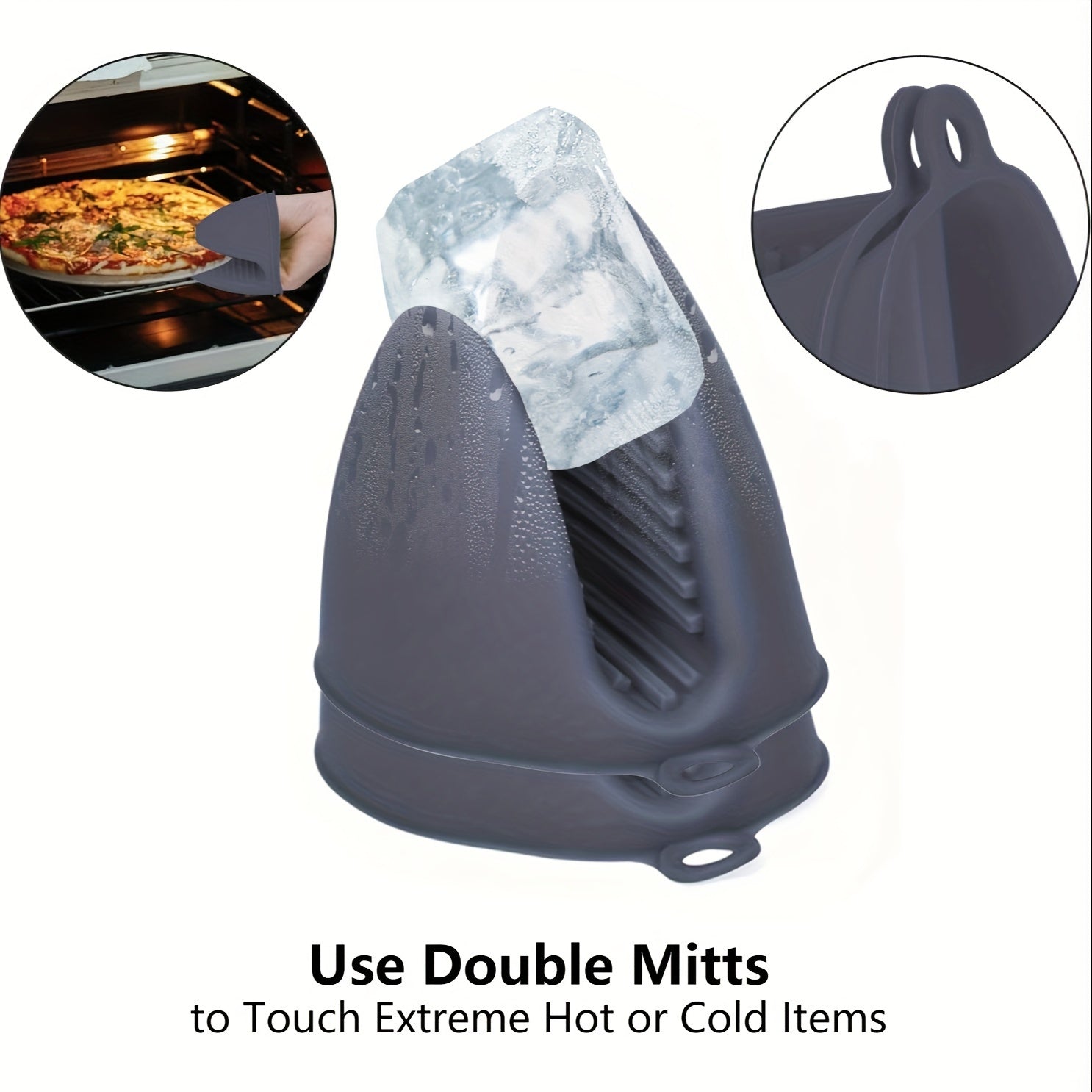 HeatGrip | 2 stuks Silicone Ovenwanten & Panhouders Set - Hittebestendig voor koken en bakken