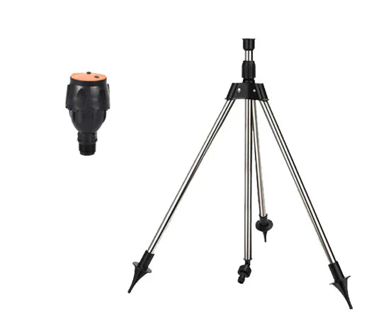 HydroTripod | 360° driepoot gazonsproeier – verstelbare hoogte, roterend tuinirrigatiesysteem