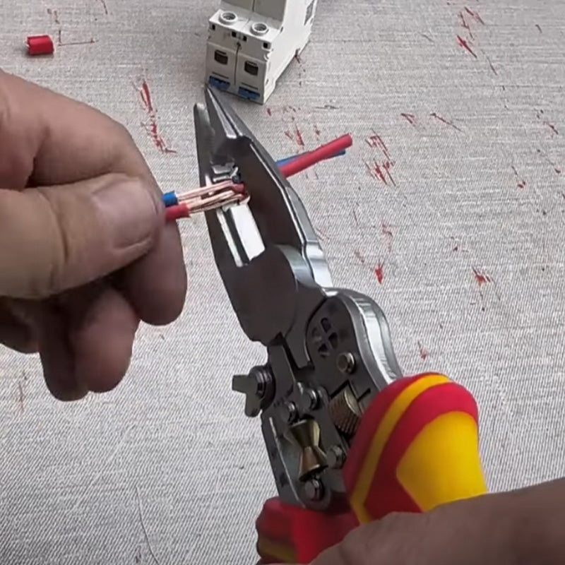 MultiStrip | 8-in-1 Draadstripper & Kabelknipper – Multifunctionele Krimptang