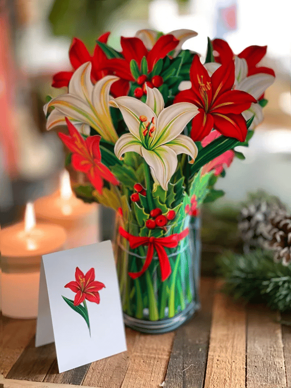 BudBoom | 3D Pop Up Bloemen Wenskaart - Plastic Bloemen Verrassing Cadeaukaart