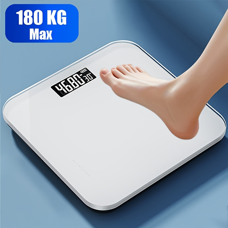 SmartWeigh | Elektronische Badkamerschaal met Hoge Precisie – LED Display, Temperatuurweergave
