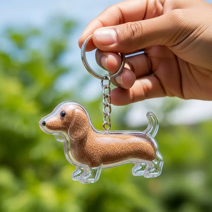 PawCharm | Hondvormige sleutelhanger als aandenken, gepersonaliseerd aandenken aan uw huisdier
